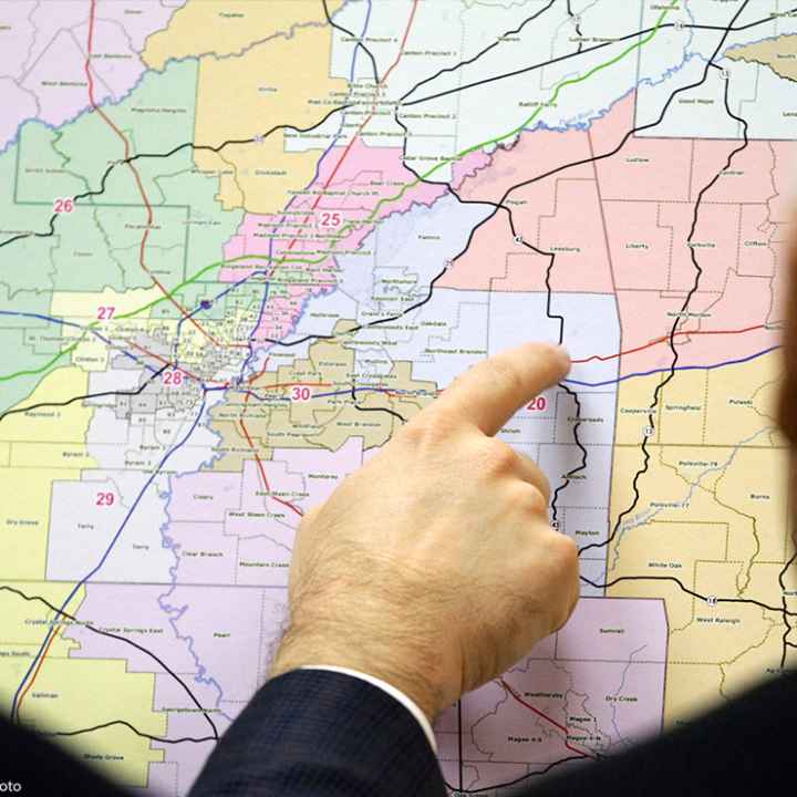 Lawmakers review changes in Senate districts on the oversized map