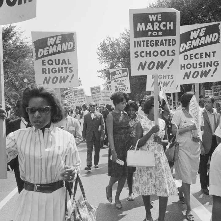 Civil Rights March, Washington DC. on August 28, 1963.